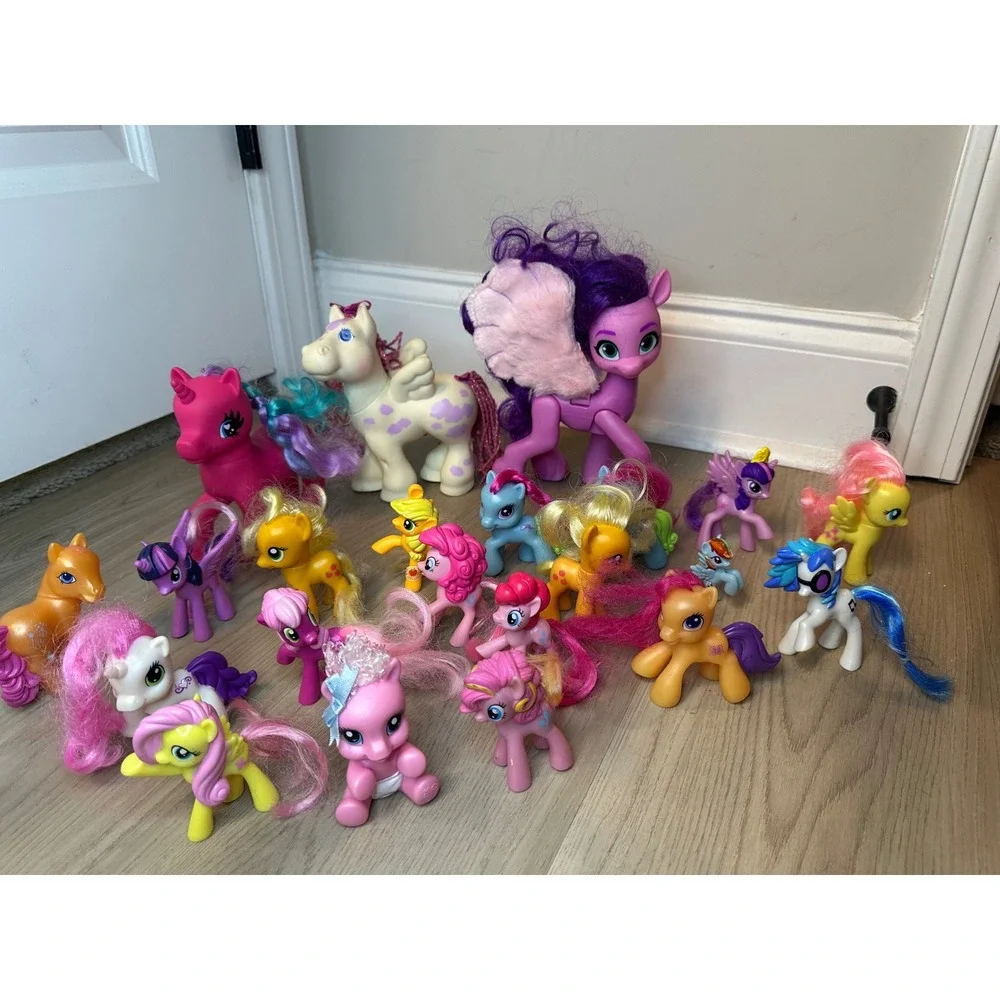 My Little Pony Figure‎ Lot G1 G3 G4 Pipp Petals Pinkie Pie DJ Pon-3 22 pcToy Set